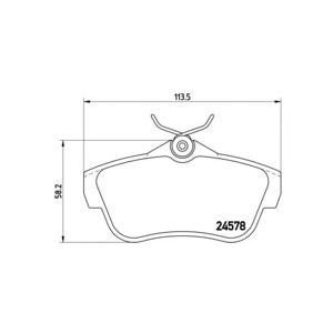накладки BREMBO P 61 095