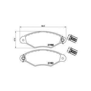 накладки BREMBO P 61 098