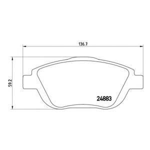 накладки BREMBO P 61 103 