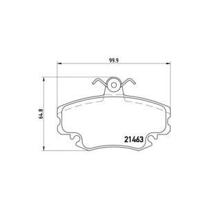 накладки BREMBO P 68 008