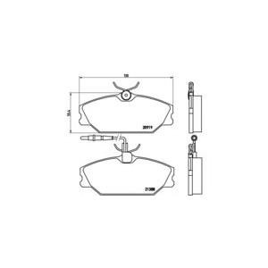 накладки BREMBO P 68 014 