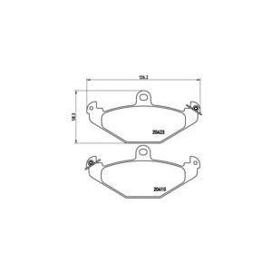 накладки BREMBO P 68 017 
