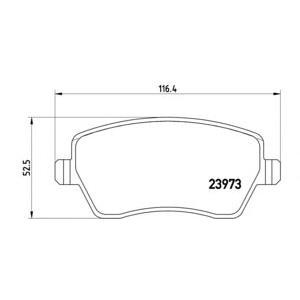накладки BREMBO P 68 033