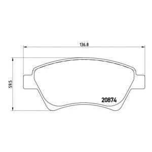 накладки BREMBO P 68 034