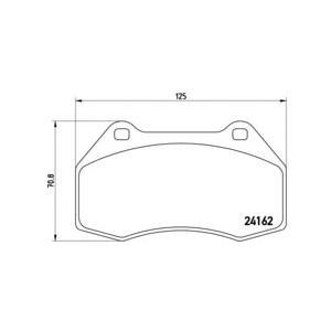 накладки BREMBO P 68 036 