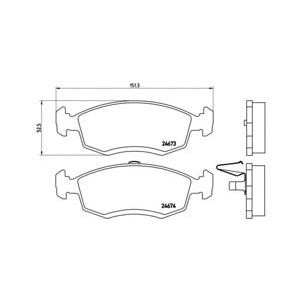 накладки BREMBO P 68 039