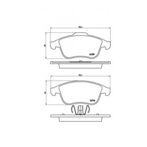 накладки BREMBO P 68 046 