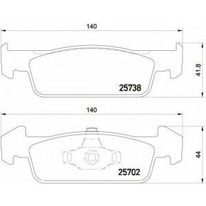 накладки BREMBO P 68 060 