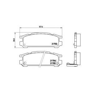 накладки BREMBO P 78 005