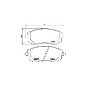 накладки BREMBO P 78 013 
