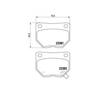 накладки BREMBO P 78 016 