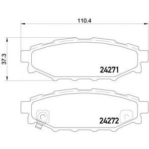 накладки BREMBO P 78 020 