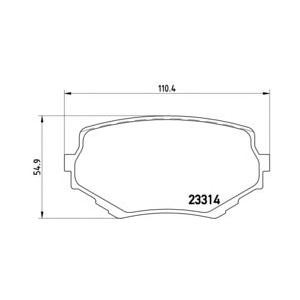 накладки BREMBO P 79 009 