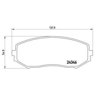 накладки BREMBO P 79 018