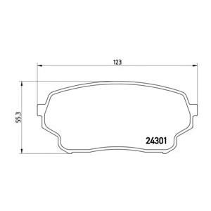 накладки BREMBO P 79 019 