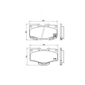 накладки BREMBO P 83 009