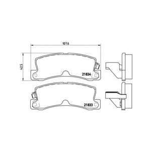 накладки BREMBO P 83 015