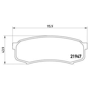 накладки BREMBO P 83 024 