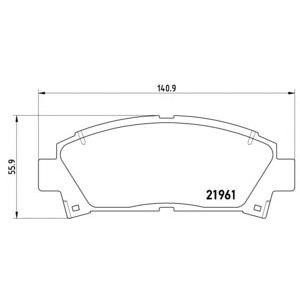 накладки BREMBO P 83 028