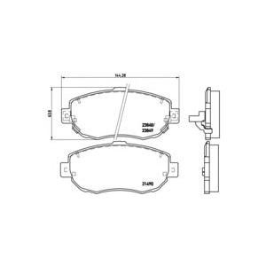накладки BREMBO P 83 037 