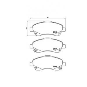 накладки BREMBO P 83 046