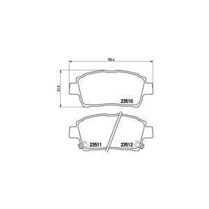 накладки BREMBO P 83 051 