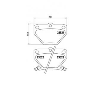 накладки BREMBO P 83 052