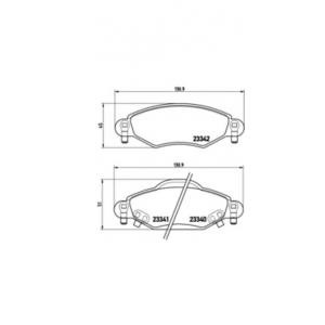 накладки BREMBO P 83 053 