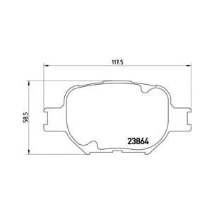 накладки BREMBO P 83 054