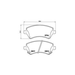 накладки BREMBO P 83 064