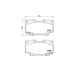 накладки BREMBO P 83 069 