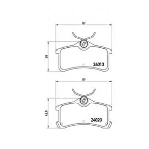 накладки BREMBO P 83 084 