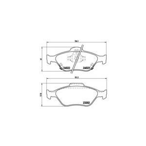 накладки BREMBO P 83 085 