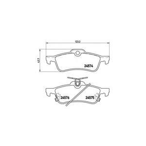 накладки BREMBO P 83 087 