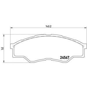 накладки BREMBO P 83 096