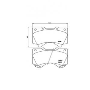 накладки BREMBO P 83 107