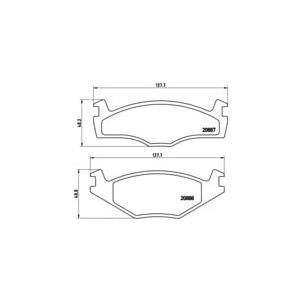 накладки BREMBO P 85 005