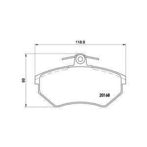 накладки BREMBO P 85 011