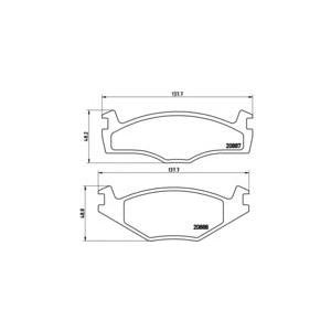 накладки BREMBO P 85 012 