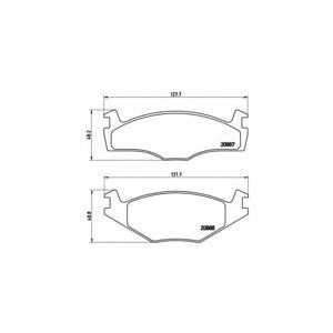накладки BREMBO P 85 024 