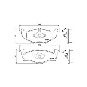 накладки BREMBO P 85 025 