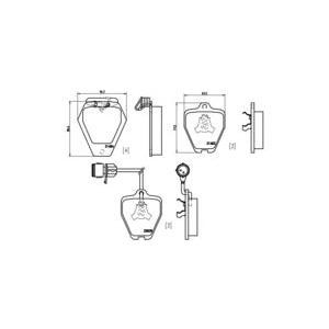 накладки BREMBO P 85 038