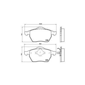 накладки BREMBO P 85 039