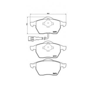 накладки BREMBO P 85 045 