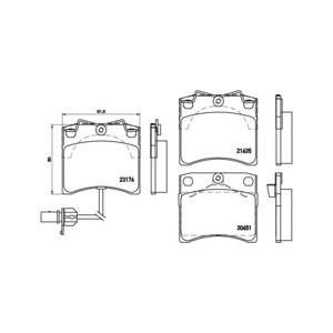 накладки BREMBO P 85 048 