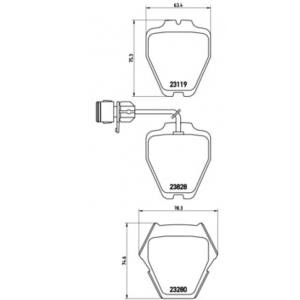 накладки BREMBO P 85 054