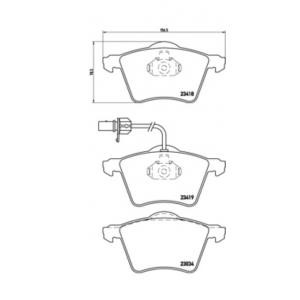 накладки BREMBO P 85 062 