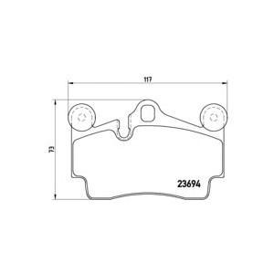 накладки BREMBO P 85 070