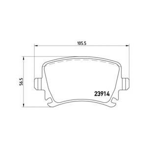 накладки BREMBO P 85 073 