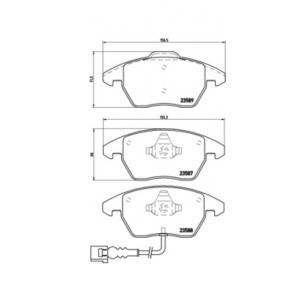 накладки BREMBO P 85 075 